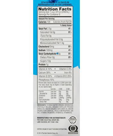 DREAM Organic Enriched Original Rice Dream 64 FZ - Premium Quality Vegan Rice Milk - Buy Online on GoSupps.com