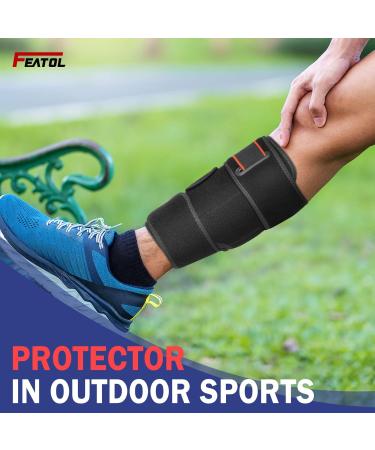 FEATOL Calf Brace - Adjustable Shin Splint Compression Wrap for Pain Relief & Support | Shop Internationally - Buy Online on GoSupps.com