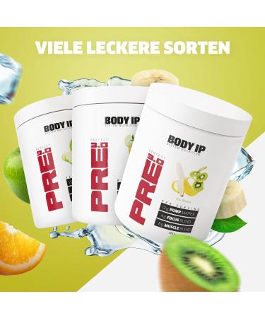 Buy Body IP Perfect Pre 3.0 Kiwi Banana - Vegan Pre Workout Shake Pump Booster Lactose-Free Aspartame-Free 20 Portions Made in Germany - International Shipping Available - Buy Online on GoSupps.com