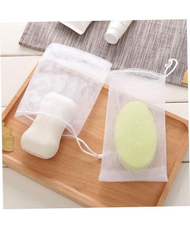 BELLIFFY 100 Pcs Soap Foam Net Foaming Nets Bar Soap Saver Pouch Foam Exfoliating White or - Buy Online on GoSupps.com