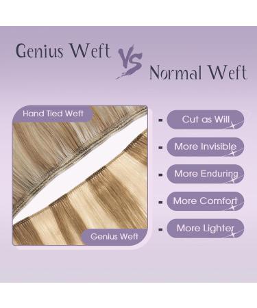 FSHINE Injected Tape Extensions - Balayage Dark Brown & Caramel Blonde - Virgin Real Hair - 10 Pieces 25g 45cm #4/27/4 - Premium Hair Tapes - Buy Online on GoSupps.com