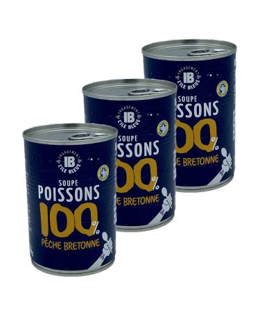 Set of 3 Fish Soup Breton Peach - Box 400 g