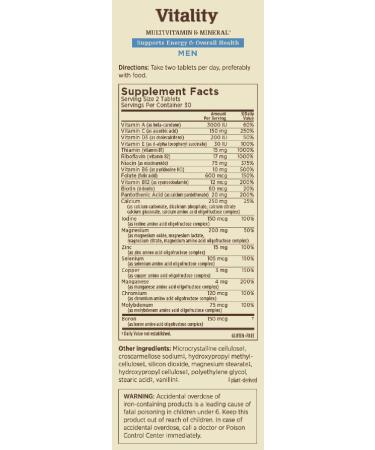 Melaleuca Men's Multivitamin & Mineral Supplement - 60 Tablets | Energy Boost & Antioxidant Protection - Buy Online on GoSupps.com