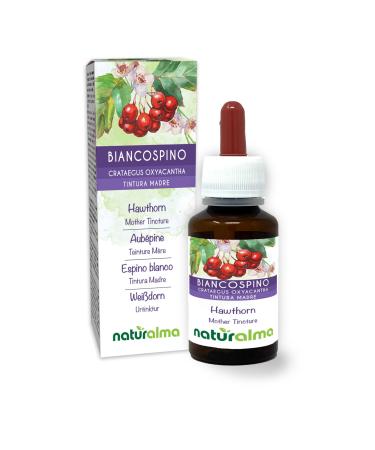 Aub pine (Crataegus oxyacantha) feuilles et fleurs Teinture M re sans alcool Naturalma - Extrait liquide gouttes 60 ml - Compl ment alimentaire - V g talien ou v gan Sans alcool 60 ml (Lot de 1)