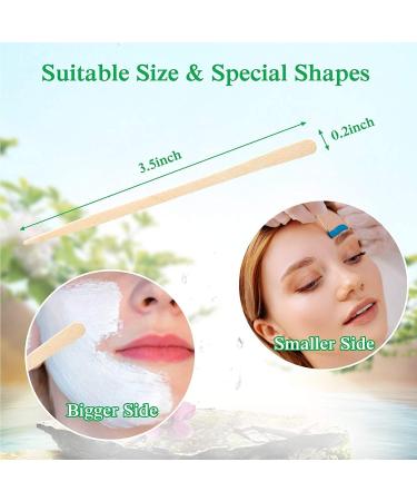 Nillkanth 200Pcs Small Wood Spatulas for Waxing - Eyebrow & Hair Removal Tongue Depressors - Buy Online on GoSupps.com