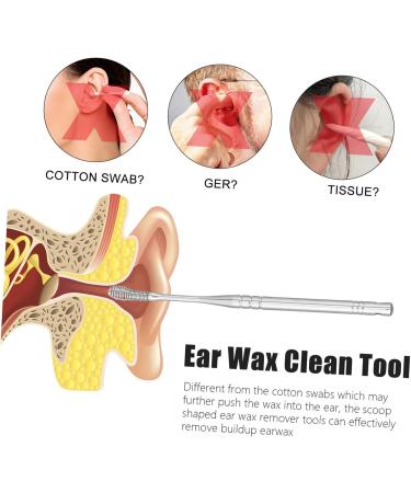 PACKOVE 1set Ear Cleaning Tools Ergonomic Ear Wax Picks for Safe and Convenient Use Portable Silver - Buy Online on GoSupps.com