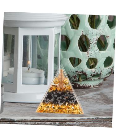 Crystal Ball Pyramid Ornament | Unique Resin Crafts & Desktop Decor - International Shipping - Buy Online on GoSupps.com