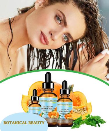 Botanical Beauty Australian PUMPKIN SEED OIL Pure Natural Virgin Unrefined Cold Pressed Carrier Oil. 2 Fl.oz.- 60 ml. for Face Skin Hair Lip Nails - Buy Online on GoSupps.com