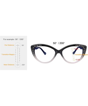 Buy BEZAX Progressive Multifocus Reading Glasses | Multifocal Computer Glasses - Up to +0.50 Down to +2.00 | International Shipping Available - Buy Online on GoSupps.com