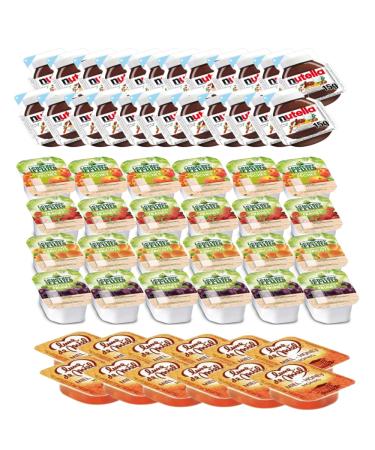 THE FRUIT/NUT/MOON SHEPHERD OF HONEY | Assortment of 12 Honey + 24 Spreads + 24 Assorted Jams Peach Strawberry Plum and Ap