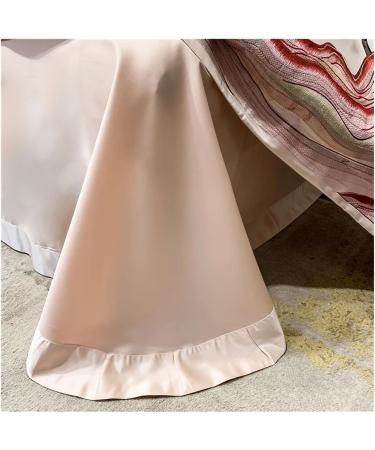 Precision Brocade Egyptian Cotton Luxury Chinese Style Flower Embroidery Bedding Set Silky Duvet Cover Bed Sheet Pillowcase Soft (B 4Pcs) - Buy Online on GoSupps.com