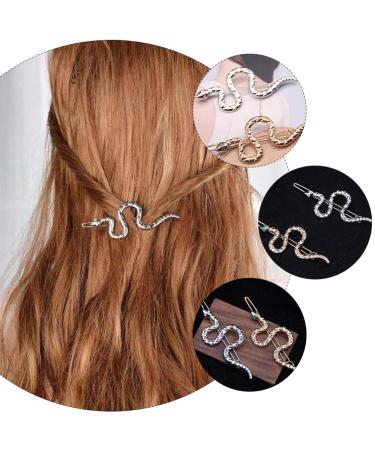 Shop Pretyzoom 2pcs Snake Hair Clip - Elegant Chignon Hair Updo Cover for Women | Egyptian Queen Costume Accessories - Buy Online on GoSupps.com