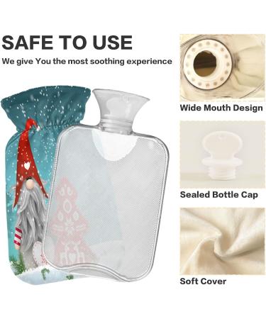 Shop Christmas Tomte Snowy Hot Water Bottle | 2L Fleece Cover - Perfect for Hot & Cold Compresses | International Shipping Available! - Buy Online on GoSupps.com
