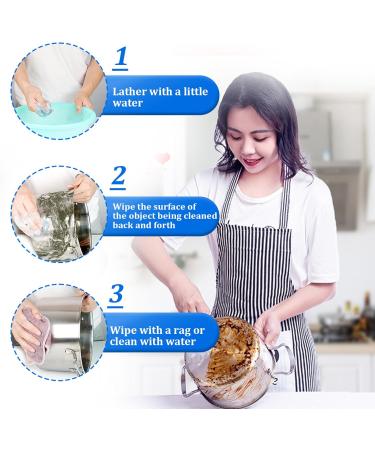 30 PCS Steel Wire Wool for Cleaning Easy Cleaning Steel Wool Scrubber Reusable Dish Wire Scourers Absorbent & Rich Foam Steel Wool Soap Pads for Household Cleaning Kitchen Dishes & Metal Grills - Buy Online on GoSupps.com