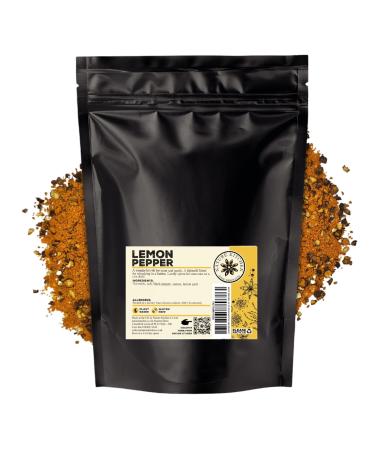 Nature Kitchen Lemon Pepper (Mild) 600G Large Bag Of Seasoning Spices And Herbs. Gluten-Free and Vegan Everyday Cooking Blends For Marinades Sauces Frying Baking Or Grilling