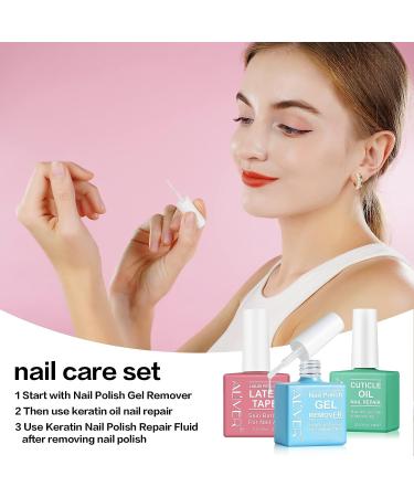 Quick Gel Nail Polish Remover Kit | Remove Gel Polish in 3-5 Minutes | Includes Cuticle Oil & Latex Tape | Easy & No-Soak Gel Remover - Buy Online on GoSupps.com