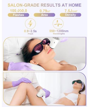 Opt Hair Removal Device with Ice Cooling System - Permanent Painless Laser Hair Removal for Men and Women - Salon-Grade Results at Home - Unlimited Flashes - Ideal for Face, Armpits, Legs, Arms, Bikini Line - Buy Online on GoSupps.com