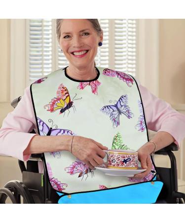 HACLEN Adult Bibs for Elderly Women 3 Pieces Adult Bibs for Eating Washable & Reusable Mealtime Clothing Protectors 1 - Buy Online on GoSupps.com