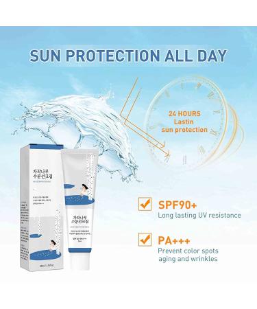 Korean 2PC Round Birch Juice Moisturizing Sun Cream Lab Sunscreen for Face | Waterproof SPF Protection | Korean Skin Care - Buy Online on GoSupps.com
