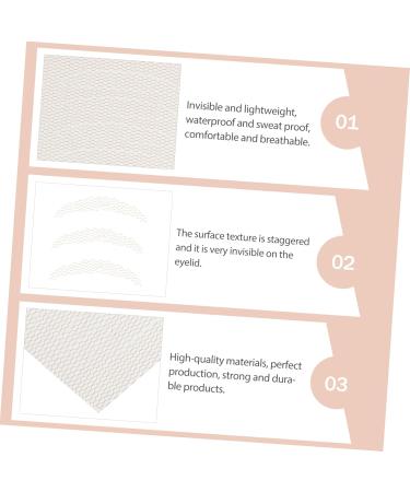 Housoutil 20pcs Lace Double Eyelid Sticker Stickers Eye Makeup Supplies Eyes Makeup Accessories Simple Tool - Buy Online on GoSupps.com