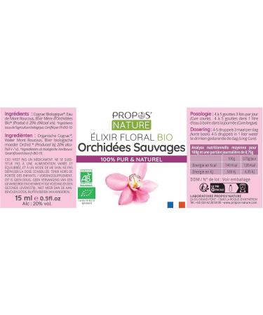 PROPOS'NATURE Orchid Floral Elixir Ab 15ml Lotion - Buy Online on GoSupps.com
