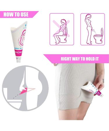 Disposable Female Urinal 40 Pieces of Paper Female Urinal Suitable for Pregnant Women Injuries Travel Camping Outdoor Activities - Buy Online on GoSupps.com