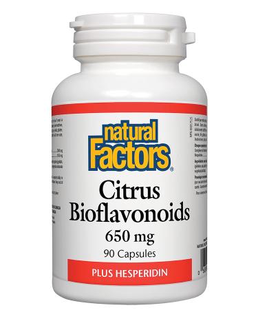 Natural Factors Citrus Bioflavonoids Plus Hesperidin 650 mg 90 Capsules - Buy Online on GoSupps.com