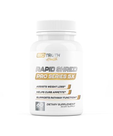 Nutrimend IQ Rapid Shred Pro Series 5X | Supports GLP-1 Pathway Function | Weight Loss Pills for Women & Fat Burner for Men + Appetite Suppressant Supplement | 3rd Party Tested Formula - 60 Capsules