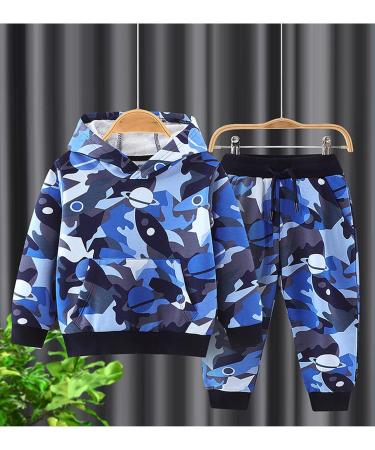 Boys Camo Sweatsuit Hoodie Set | Toddler Boy Fall Outfit | 2T Tracksuit A19010238-b - Buy Online on GoSupps.com