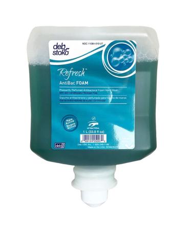 Deb Stoko Refresh AntiBac foam Antibacterial handwash ANT1L 1 liter Box of 6#
