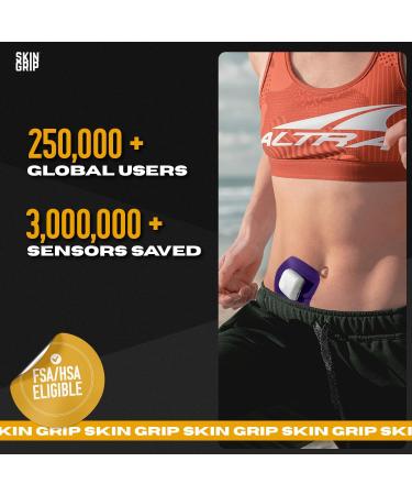Skin Grip Adhesive Patches for Omnipod Insulin Pump - Waterproof & Sweatproof | Purple Pack 3-Day Wear Pre-Cut Medical Tape - Buy Online on GoSupps.com