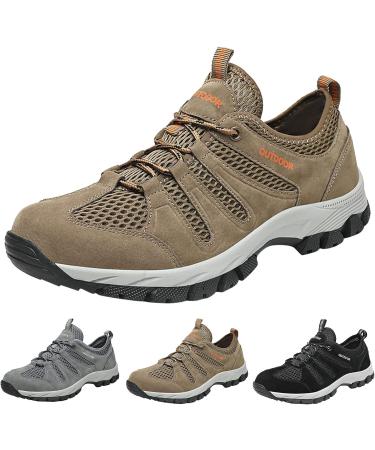 Buy Rytejfes Men's Waterproof Tennis Shoes - Sporty Gym Sneakers Slipproof Outdoor Running Shoes - Comfortable & Lightweight Gray 43 EU - Buy Online on GoSupps.com