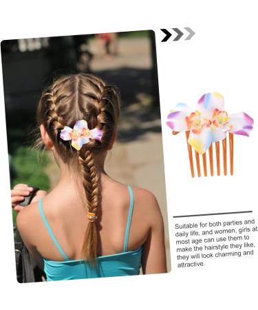 Angoily Holiday Hair Accessories Bridal Hair Clip Hawaiian Plumeria Hair Side Comb Bridal Headpiece Hawaiian Flower Petals for Wedding Hair Clips The Flowers Hair up Bride Pink - Buy Online on GoSupps.com