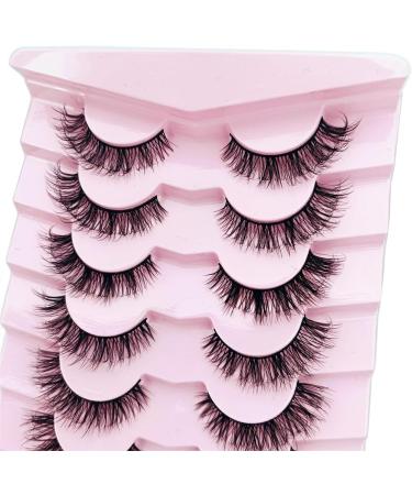 Natural Lashes Natural Eyelashes Short Eyelashes Natural Look False Eyelashes Wispy Eye Lashes 14-17mm Small Lashes Fake Lashes(G06) - Buy Online on GoSupps.com