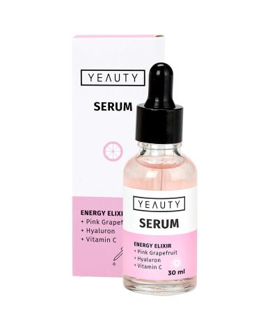 Yeauty Energy Elixir Serum the triple power made of pink grapefruit hyaluronic acid and vitamin C for a youthful luminosity and vitality of the skin 1x 30ml - Buy Online on GoSupps.com