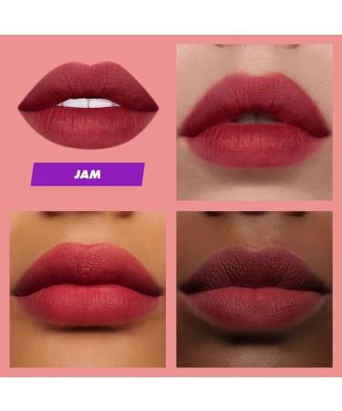 Lime Crime Plushies Soft Matte Lipstick Jam (Deep Red) - Blackberry Candy Scent - Long-Lasting & Comfortable All-Day Wear | Talc-Free & Paraben-Free - Buy Online on GoSupps.com