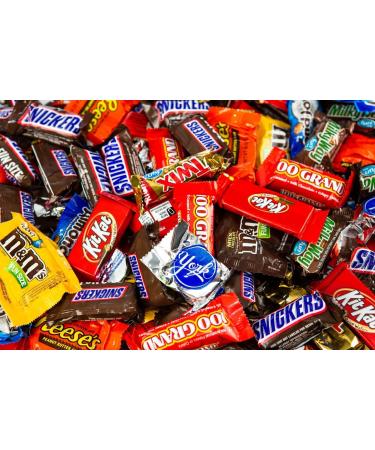 8.0lb Bulk Individually Wrapped Fun Size Chocolate Candy for Halloween and Snacking - Perfect for Office, Home, After-School, and Parties - Buy Online on GoSupps.com
