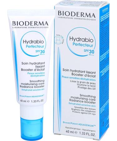 Bioderma Hydrabio Perfecteur Smoothing & Hydrating Daily Moisturiser for Dehydrated Skin with SPF 30 40ml - Buy Online on GoSupps.com