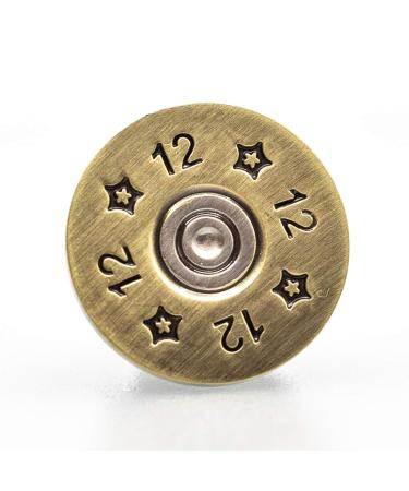 Full Metal Markers 12 Gauge Unique Magnetic Metal Golf Ball Marker with Hat Clip 1 Golf Ball Marker + 1 Hat Clip