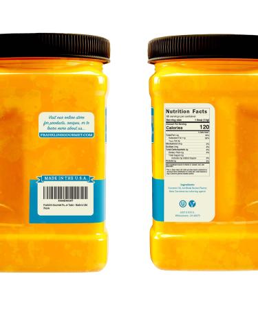 Franklins Gourmet Popcorn Butter Flavored Coconut Oil - 30 oz Tub | Zero Trans Fat - Gluten Free & Vegan | Authentic Movie Theater Taste - Made in USA - Buy Online on GoSupps.com