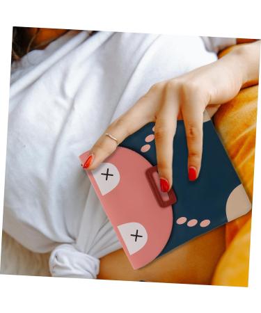 Lurrose Travel Napkin Purse - Leather Diaper Bag for Menstrual Pads and Coins - Pink 13.5X12X1CM - Buy Online on GoSupps.com