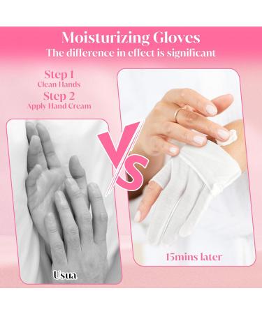 3Pair Touchscreen Cotton Gloves for Eczema and Dry Hands - Moisturizing Gloves SPA Overnight Washable Lotion Hand Spa Treatment Gloves Repair Rough Cracked Dry Chapped Hands Skin for Women - Buy Online on GoSupps.com