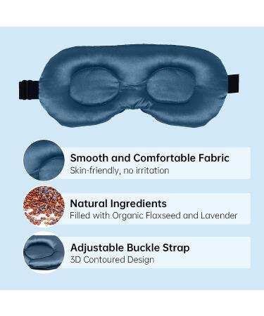 NEWGO Moist Heat Eye Compress - Microwaveable Hot Eye Mask for Irritated Eyes and Dry Eyes - Blue - Buy Online on GoSupps.com