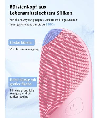 Coslus IPX7 Waterproof Electric Silicone Face Cleaning Brush - 4 Modes Rechargeable Pink for Deep Cleaning & Massage - Buy Online on GoSupps.com