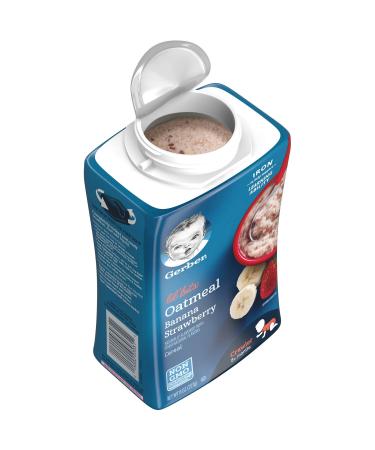 Gerber Lil' Bits Baby Cereal Oatmeal Banana Strawberry 8 oz (Pack of 2) - Buy Online on GoSupps.com