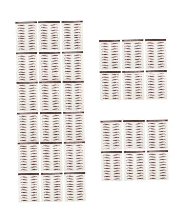 FOMIYES 30 Pcs Eyebrow Stickers Waterproof Makeup Bionic Eyebrow Imitation Eyebrow Sticker Water Proof 3d