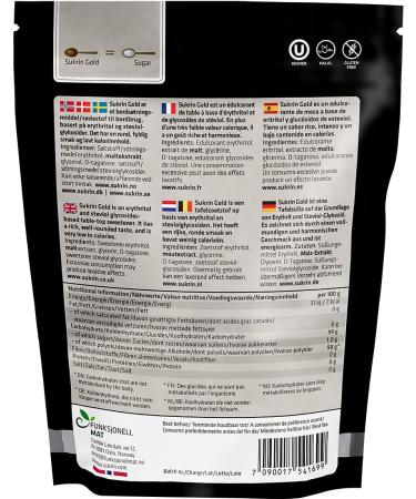 Sukrin Gold Brown Sugar Alternative 250g - All Natural, Pack of 1 - Buy Online on GoSupps.com