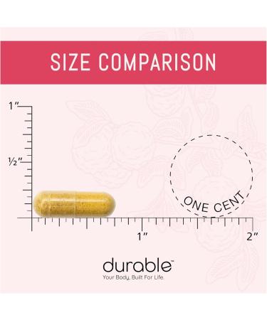 Durable Heart Extra-Strength Bergamonte & Olive Leaf Extract - 1 000 mg Natural Heart Supplements for Healthy Cholesterol Support - Non-GMO Vitamin C - Made in USA - 60 Count - Buy Online on GoSupps.com
