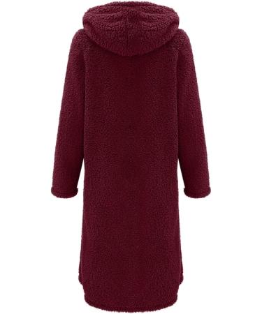 Shop Elegant Women's Winter Coat - Windproof Long Parka with Faux Fur Hood | Cozy & Stylish Red Jacket for Cold Weather - Buy Online on GoSupps.com