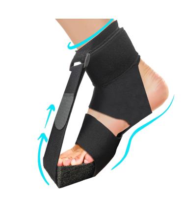 Plantar Fasciitis Night Splint Sock - Upgraded Open-Toe | No Sweat Customizable Foot Brace for Women&Men|Orthotic Foot Stretcher Support for Night Sleep Heel Pain Relief One Size Fits Most